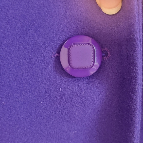 Vintage Dani Colby Wool Purple Mobwife Peacoat Classy Style Plus Size Coat - Picture 13 of 13